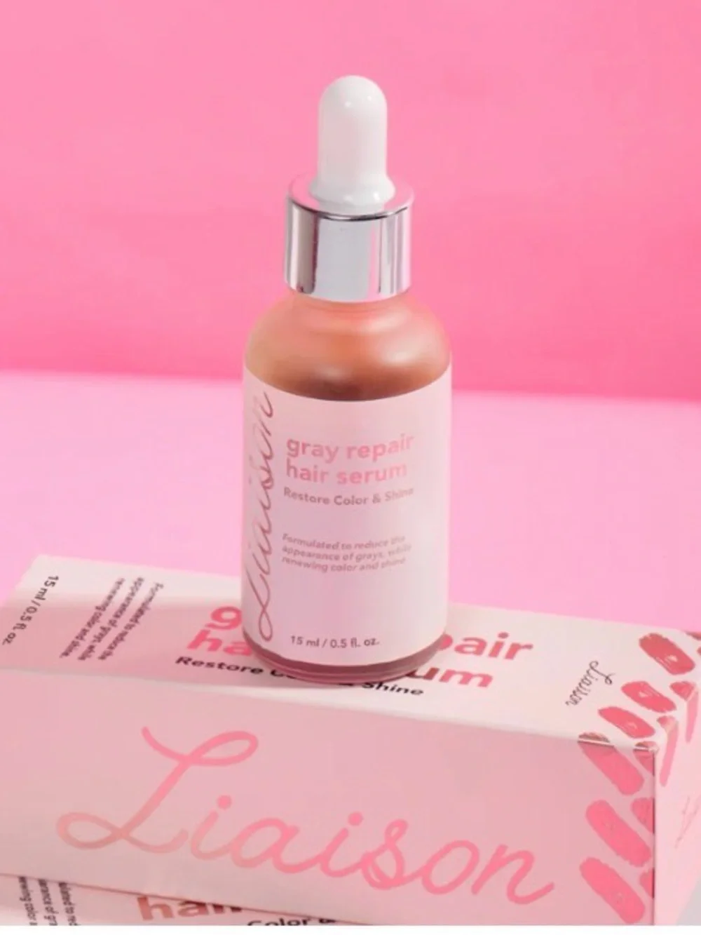 Gray Repair Hair Serum — Pink
